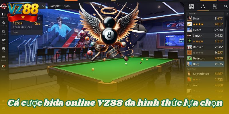 Cá cược bida online VZ88 đa hình thức lựa chọn 1 Cá cược bida online VZ88 đa hình thức lựa chọn