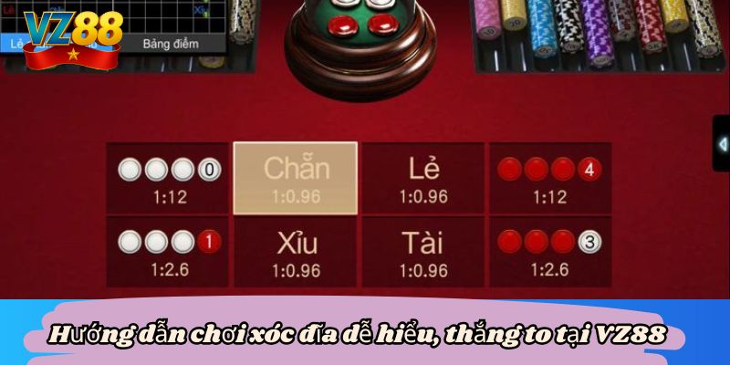 Hướng dẫn chơi xóc đĩa dễ hiểu, thắng to tại VZ88 7 Hướng dẫn chơi xóc đĩa dễ hiểu, thắng to tại VZ88